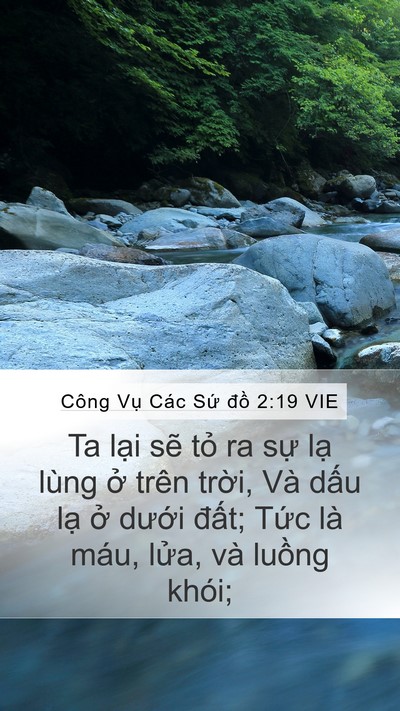 Công Vụ Các Sứ đồ 2:19 VIE Bible Verse Image