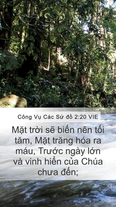 Công Vụ Các Sứ đồ 2:20 VIE Bible Verse Image