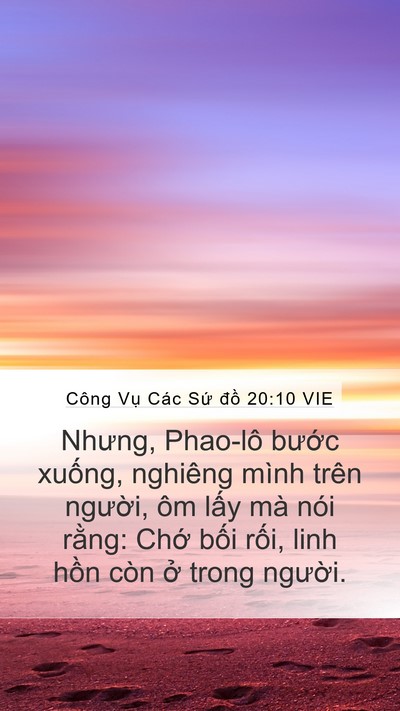 Công Vụ Các Sứ đồ 20:10 VIE Bible Verse Image