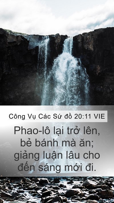 Công Vụ Các Sứ đồ 20:11 VIE Bible Verse Image