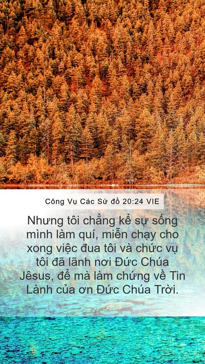 Công Vụ Các Sứ đồ 20:24 VIE Bible Verse Image
