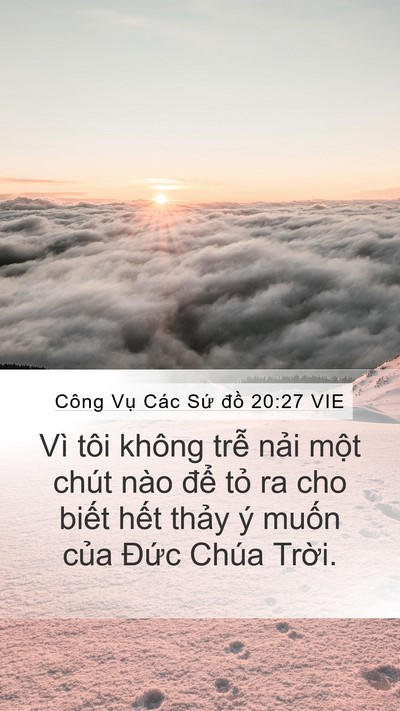 Công Vụ Các Sứ đồ 20:27 VIE Bible Verse Image