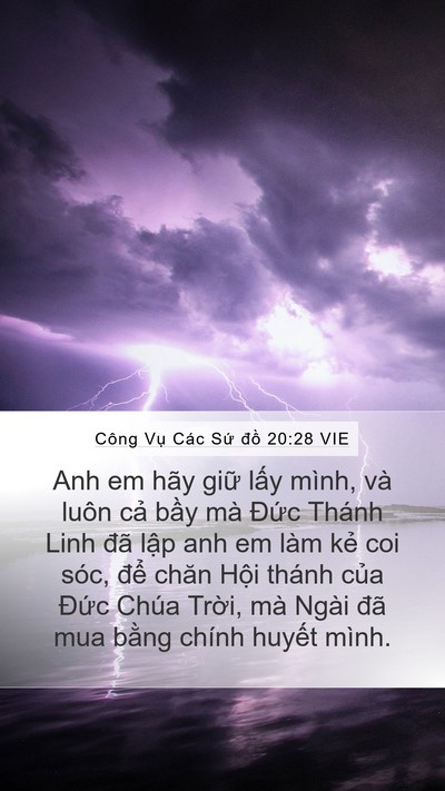 Công Vụ Các Sứ đồ 20:28 VIE Bible Verse Image
