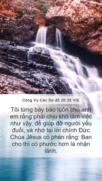 Công Vụ Các Sứ đồ 20:35 VIE Bible Verse Image