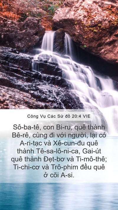 Công Vụ Các Sứ đồ 20:4 VIE Bible Verse Image