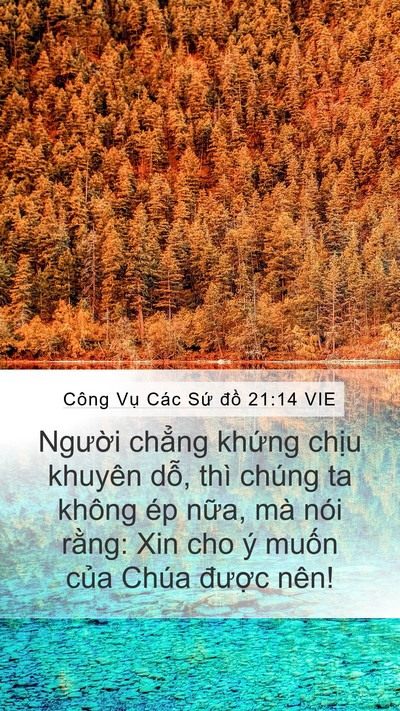 Công Vụ Các Sứ đồ 21:14 VIE Bible Verse Image