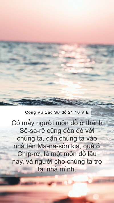 Công Vụ Các Sứ đồ 21:16 VIE Bible Verse Image