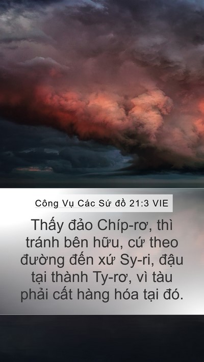 Công Vụ Các Sứ đồ 21:3 VIE Bible Verse Image