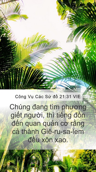 Công Vụ Các Sứ đồ 21:31 VIE Bible Verse Image