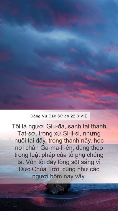 Công Vụ Các Sứ đồ 22:3 VIE Bible Verse Image