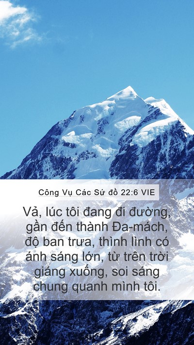 Công Vụ Các Sứ đồ 22:6 VIE Bible Verse Image