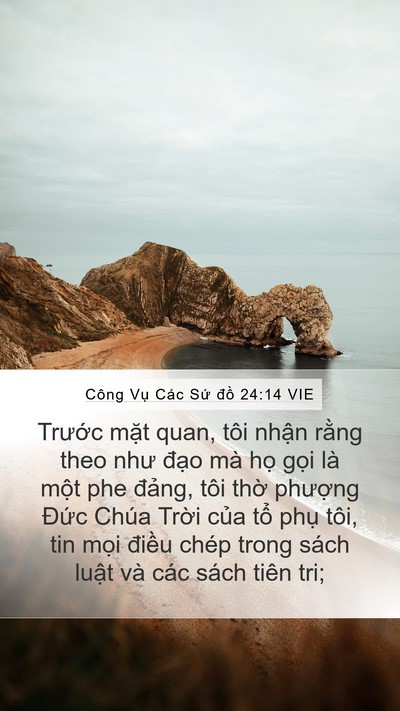 Công Vụ Các Sứ đồ 24:14 VIE Bible Verse Image