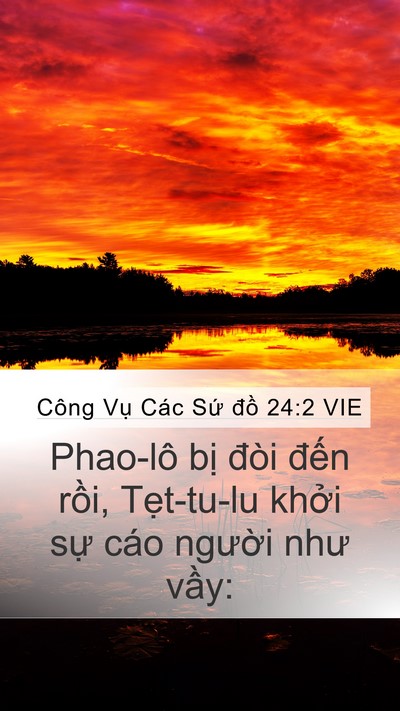 Công Vụ Các Sứ đồ 24:2 VIE Bible Verse Image
