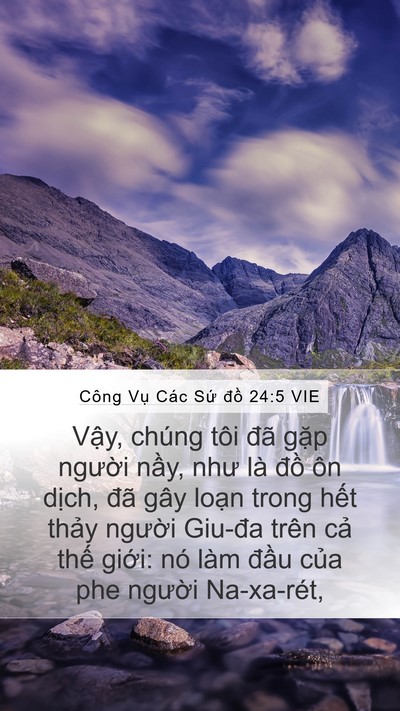 Công Vụ Các Sứ đồ 24:5 VIE Bible Verse Image