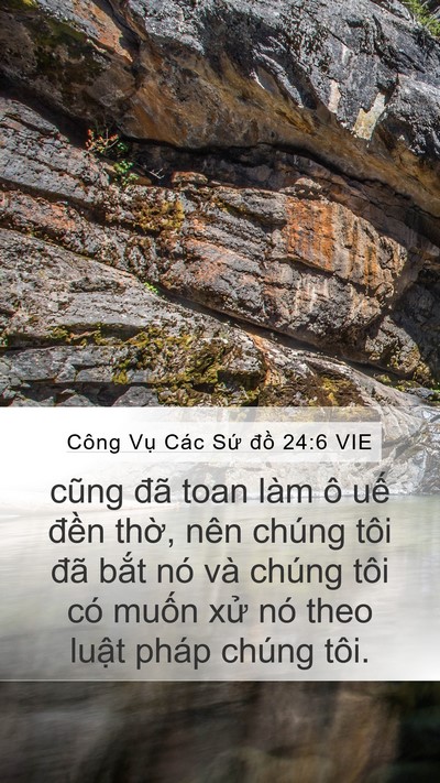 Công Vụ Các Sứ đồ 24:6 VIE Bible Verse Image