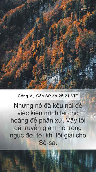 Công Vụ Các Sứ đồ 25:21 VIE Bible Verse Image