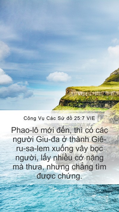 Công Vụ Các Sứ đồ 25:7 VIE Bible Verse Image