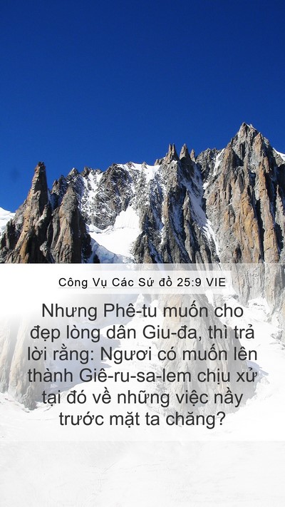 Công Vụ Các Sứ đồ 25:9 VIE Bible Verse Image
