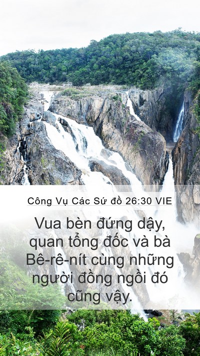 Công Vụ Các Sứ đồ 26:30 VIE Bible Verse Image