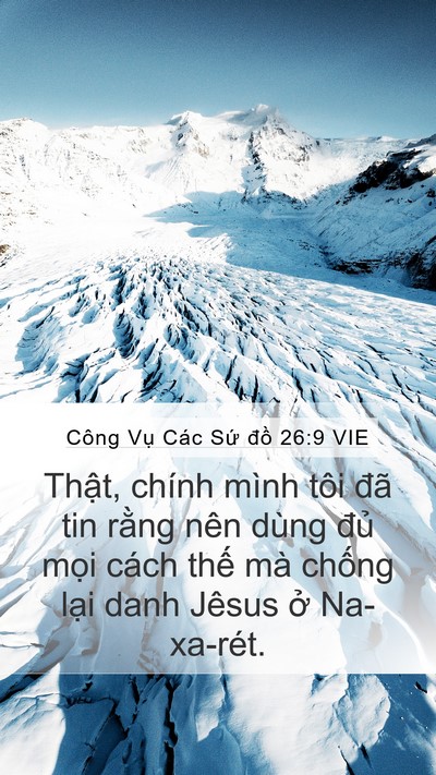 Công Vụ Các Sứ đồ 26:9 VIE Bible Verse Image
