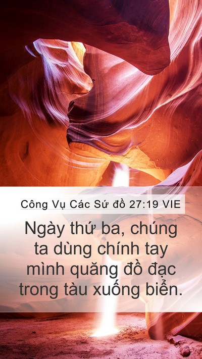 Công Vụ Các Sứ đồ 27:19 VIE Bible Verse Image