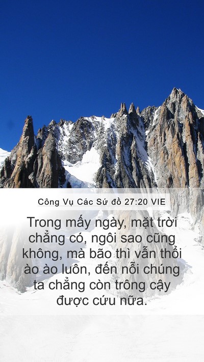 Công Vụ Các Sứ đồ 27:20 VIE Bible Verse Image