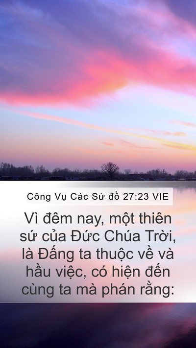 Công Vụ Các Sứ đồ 27:23 VIE Bible Verse Image