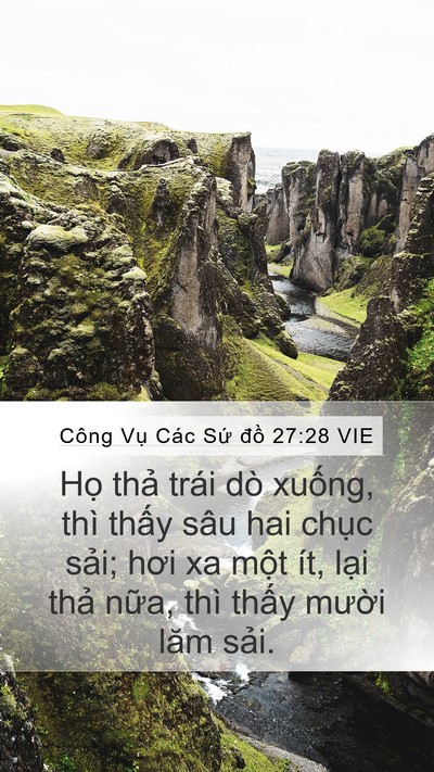 Công Vụ Các Sứ đồ 27:28 VIE Bible Verse Image