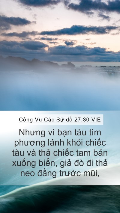 Công Vụ Các Sứ đồ 27:30 VIE Bible Verse Image