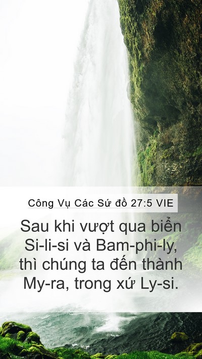 Công Vụ Các Sứ đồ 27:5 VIE Bible Verse Image