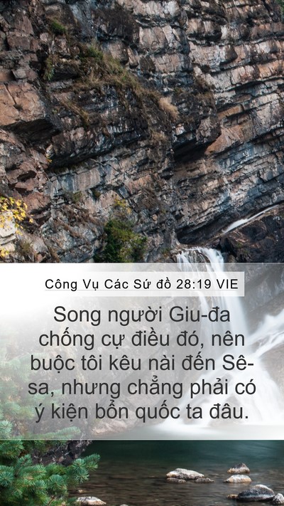 Công Vụ Các Sứ đồ 28:19 VIE Bible Verse Image