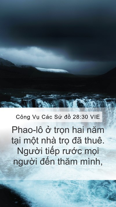 Công Vụ Các Sứ đồ 28:30 VIE Bible Verse Image