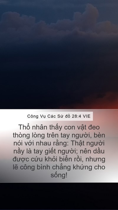 Công Vụ Các Sứ đồ 28:4 VIE Bible Verse Image