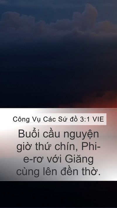 Công Vụ Các Sứ đồ 3:1 VIE Bible Verse Image