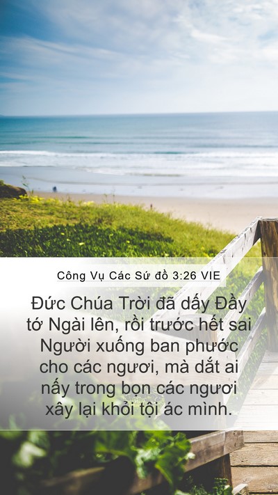 Công Vụ Các Sứ đồ 3:26 VIE Bible Verse Image