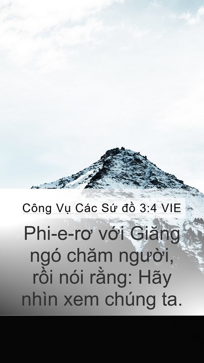 Công Vụ Các Sứ đồ 3:4 VIE Bible Verse Image