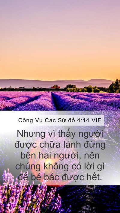 Công Vụ Các Sứ đồ 4:14 VIE Bible Verse Image