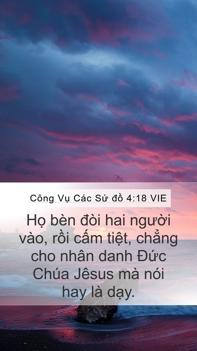 Công Vụ Các Sứ đồ 4:18 VIE Bible Verse Image
