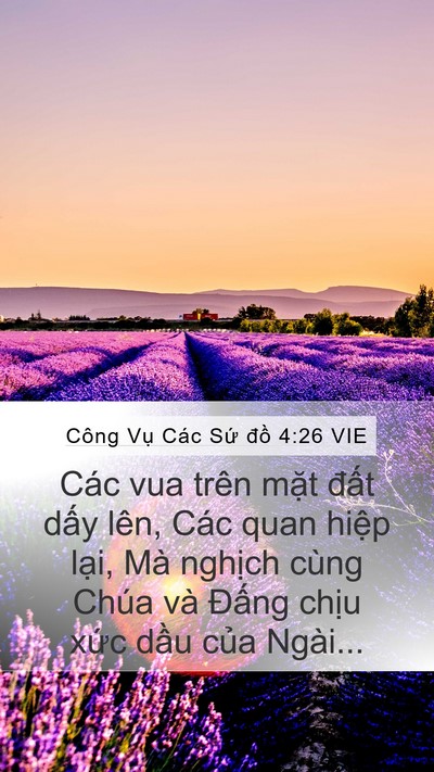 Công Vụ Các Sứ đồ 4:26 VIE Bible Verse Image