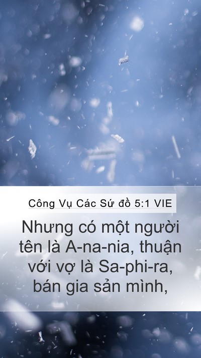 Công Vụ Các Sứ đồ 5:1 VIE Bible Verse Image