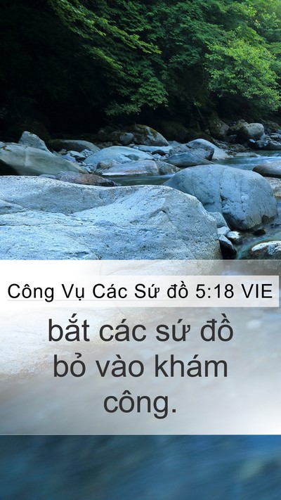 Công Vụ Các Sứ đồ 5:18 VIE Bible Verse Image