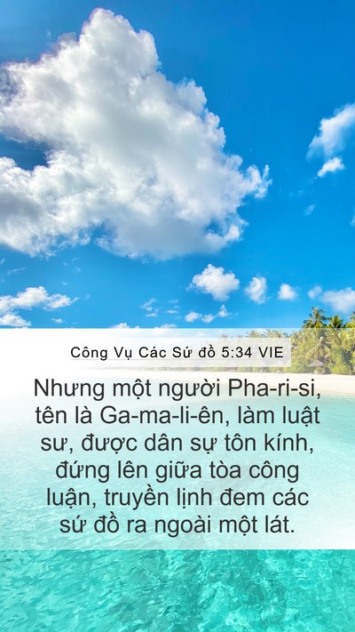 Công Vụ Các Sứ đồ 5:34 VIE Bible Verse Image