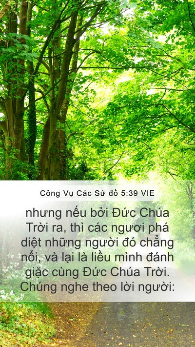 Công Vụ Các Sứ đồ 5:39 VIE Bible Verse Image