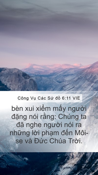 Công Vụ Các Sứ đồ 6:11 VIE Bible Verse Image