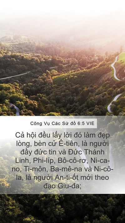 Công Vụ Các Sứ đồ 6:5 VIE Bible Verse Image