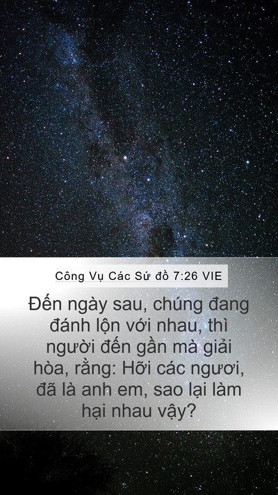 Công Vụ Các Sứ đồ 7:26 VIE Bible Verse Image