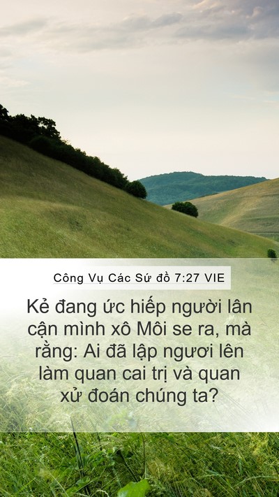 Công Vụ Các Sứ đồ 7:27 VIE Bible Verse Image