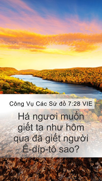 Công Vụ Các Sứ đồ 7:28 VIE Bible Verse Image