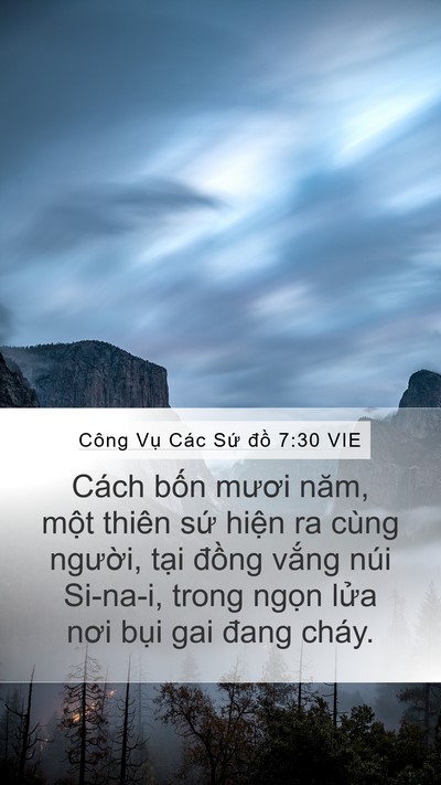 Công Vụ Các Sứ đồ 7:30 VIE Bible Verse Image