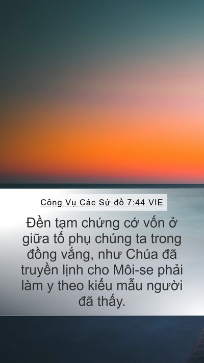 Công Vụ Các Sứ đồ 7:44 VIE Bible Verse Image
